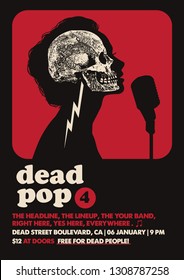 Dead Pop Gig Poster Flyer Template