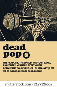 Dead Pop Gig Poster Flyer Template