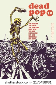 Dead Pop Gig Poster Flyer Template