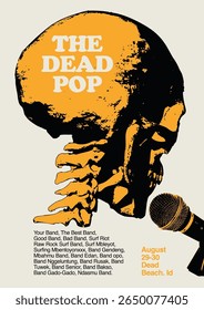 The Dead Pop Gig Poster Flyer Template