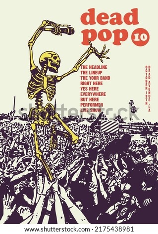 Dead Pop Gig Poster Flyer Template