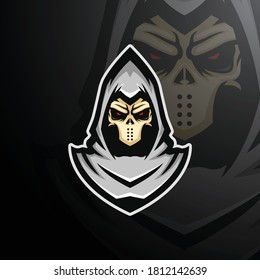 Dead Reaper Skull Esports Vector Logo