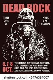 Dead Rock Festival Poster Flyer Template