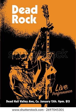 Dead Rock Gig Poster Gig Poster Flyer Template