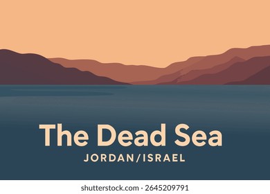 The Dead Sea at dusk offers serene reflections over its mineral-rich waters, with the landscape glowing in the soft light, creating a tranquil atmosphere for wellness seekers and travelers