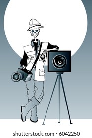 dead series - photographer (metaphorical illustration)