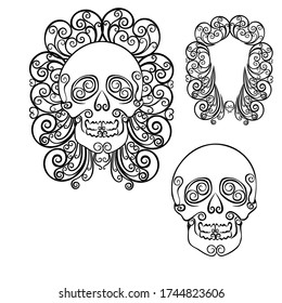 dead skull curl fanny holiday