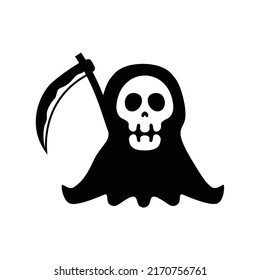 Dead Skull Reaper Logo Vector. Skull Reaper Vector