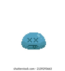 dead slime in pixel style