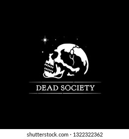 DEAD SOCIETY SKULL BLACK BACKGROUND
