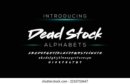 Dead stoke Handwritten Brush font for lettering quotes. Hand drawn brush style modern calligraphy. 