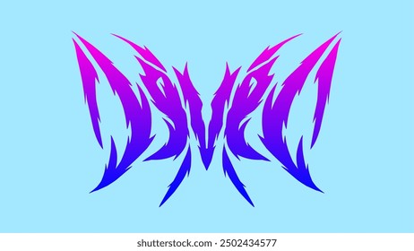 Letras de fuente de estilo libre de la tipografía del texto muerto para la camiseta de la música de la impresión, pegatina, cartel 