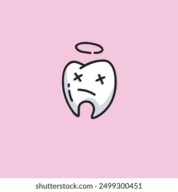 Dead Tooth flat vector design