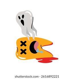 Dead tooth vector Sticker. Eps 10 file