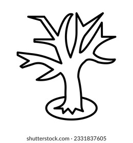 Diseño De Icono De Árbol Muerto Para Uso Personal Y Comercial