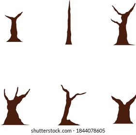dead tree set vector forest 