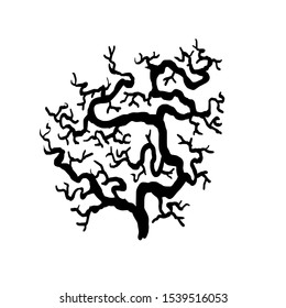 Dead Tree Simple Vector Art