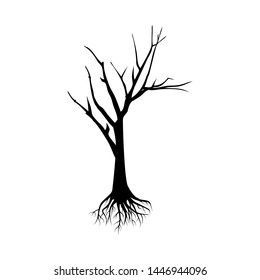 Dead Tree Symbol Vector Design Illustration Stock Vector (Royalty Free ...