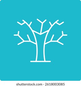 Dead Tree vector icon. Can be used for printing, mobile and web applications.