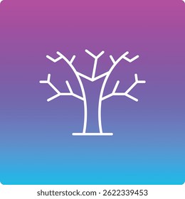 Dead Tree vector icon. Can be used for printing, mobile and web applications.