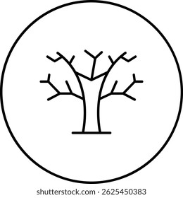 Dead Tree vector icon. Can be used for printing, mobile and web applications.