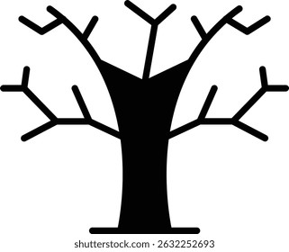 Dead Tree vector icon. Can be used for printing, mobile and web applications.