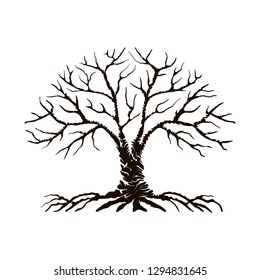 dead tree vector illustration