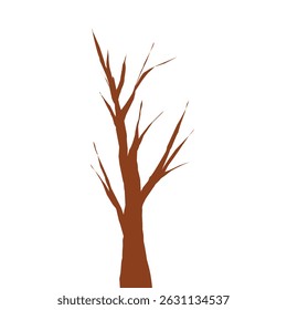 dead tree vector illustration silhouette