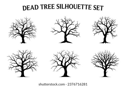 Dead Tree Vector Silhouette