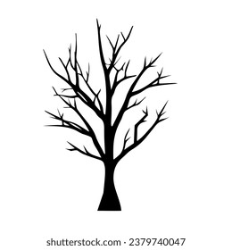 Dead tree without leaves design