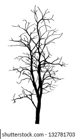 Dead Tree without Leaves Vector Illustration Sketched, EPS 10.