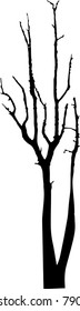 Dead Tree without Leaves Vector