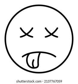 Dead vector icon. Can be used for printing, mobile and web applications.