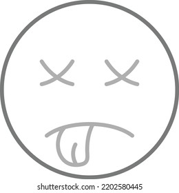 Dead vector icon. Can be used for printing, mobile and web applications.