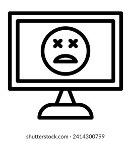 Dead Vector Line Icon Design