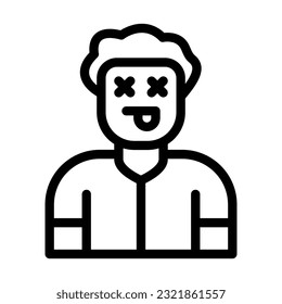 Dead Vector Thick Line Icon For Personal And Commercial Use.
