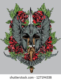 Dead warrior vector / Also available in separate layer the original vector without scratch