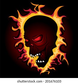 dead zombie ghost skull design vector illustration