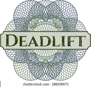 Deadlift abstract rosette