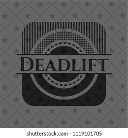 Deadlift black emblem. Vintage.