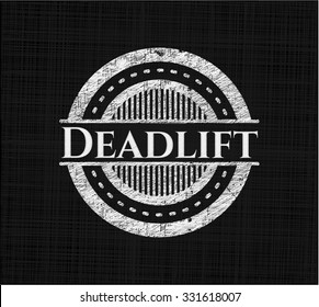 Deadlift chalkboard emblem