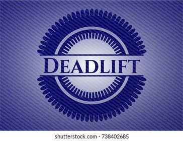Deadlift emblem with jean texture