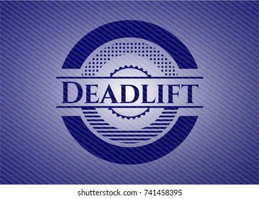 Deadlift emblem with jean texture