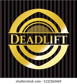 Deadlift gold emblem or badge