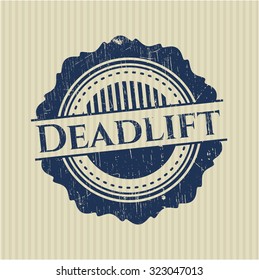 Deadlift grunge stamp