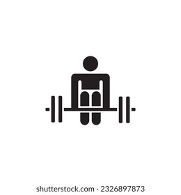 deadlift icon symbol sign vector