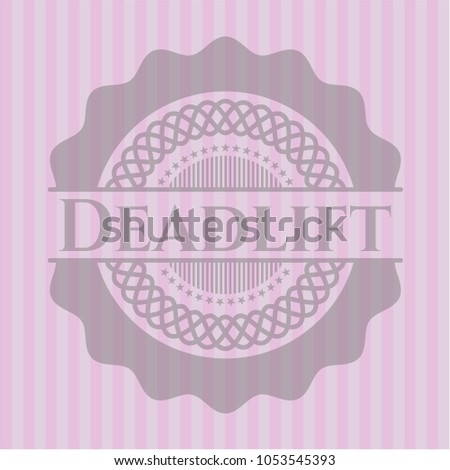 Deadlift retro pink emblem