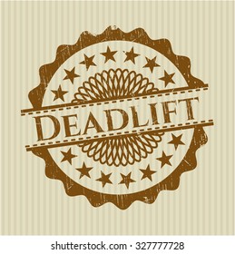 Deadlift rubber grunge texture seal