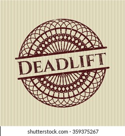 Deadlift rubber grunge texture seal