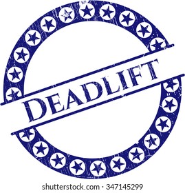 Deadlift rubber grunge texture stamp